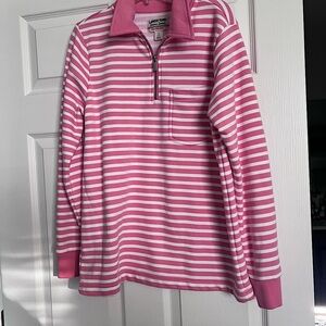 Ladies Lands End half-zip, long sleeved top. Cute and comfortable. Unworn.